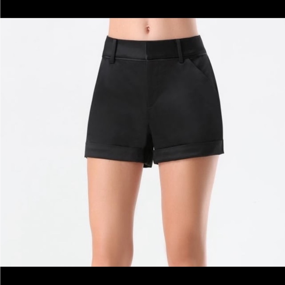 Bebe Tiana Marci Black Satin Short